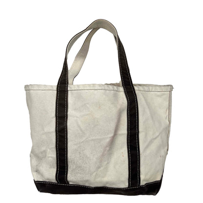 L.L. Bean Black Canvas Boat and Tote Bag- Medium