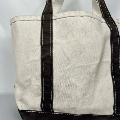 L.L. Bean Black Canvas Boat and Tote Bag- Medium