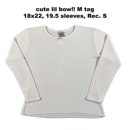 Vintage Floral & Lace Collar Waffle Knit Thermals- SELECT SHIRT