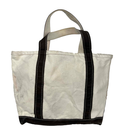 L.L. Bean Black Canvas Boat and Tote Bag- Medium