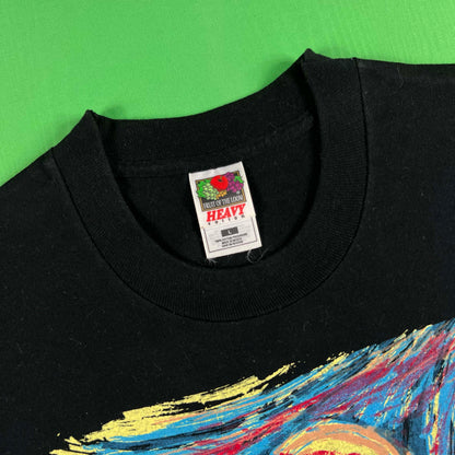 90s Welcome to New York Van Gogh Tee- L