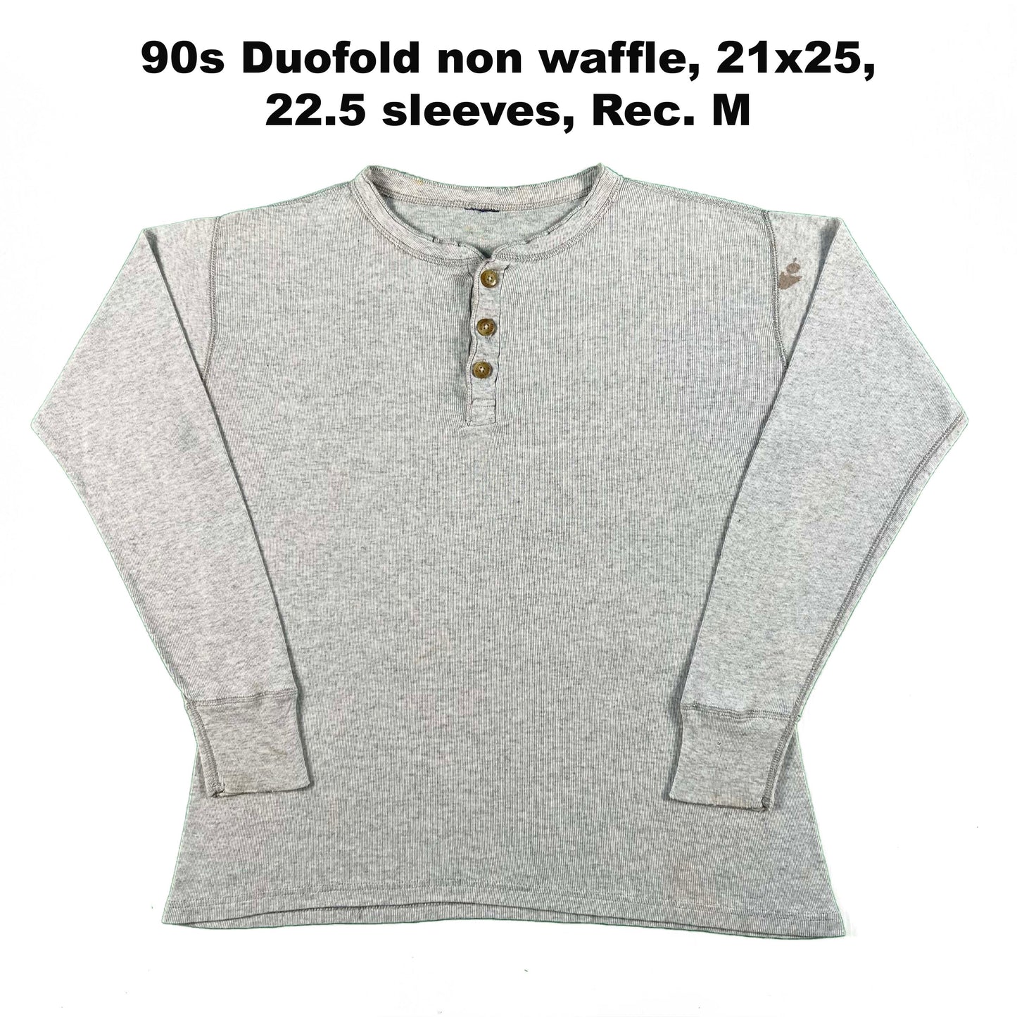 Vintage Grey Waffle Knit Thermal- SELECT SHIRT