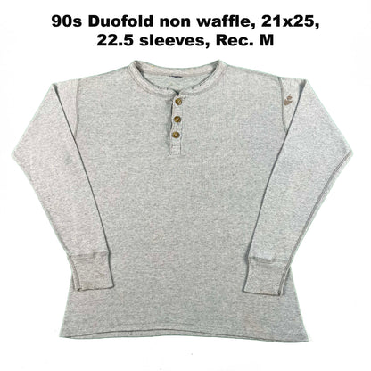 Vintage Grey Waffle Knit Thermal- SELECT SHIRT