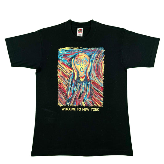 90s Welcome to New York Van Gogh Tee- L