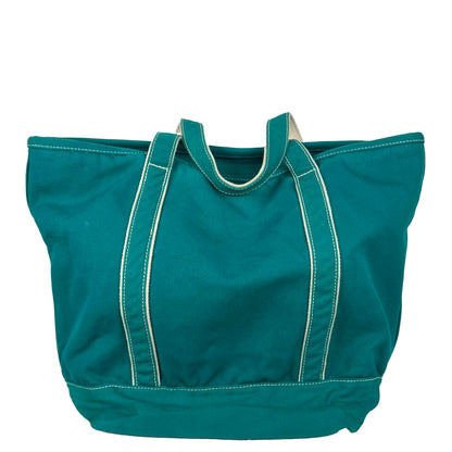 Lands' End Teal z/u Tote Bag- Large