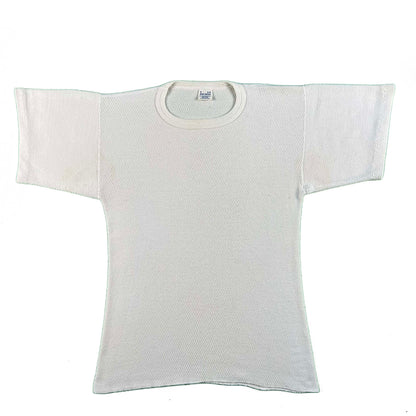 80s Short Sleeve Waffle Knit Thermal- L