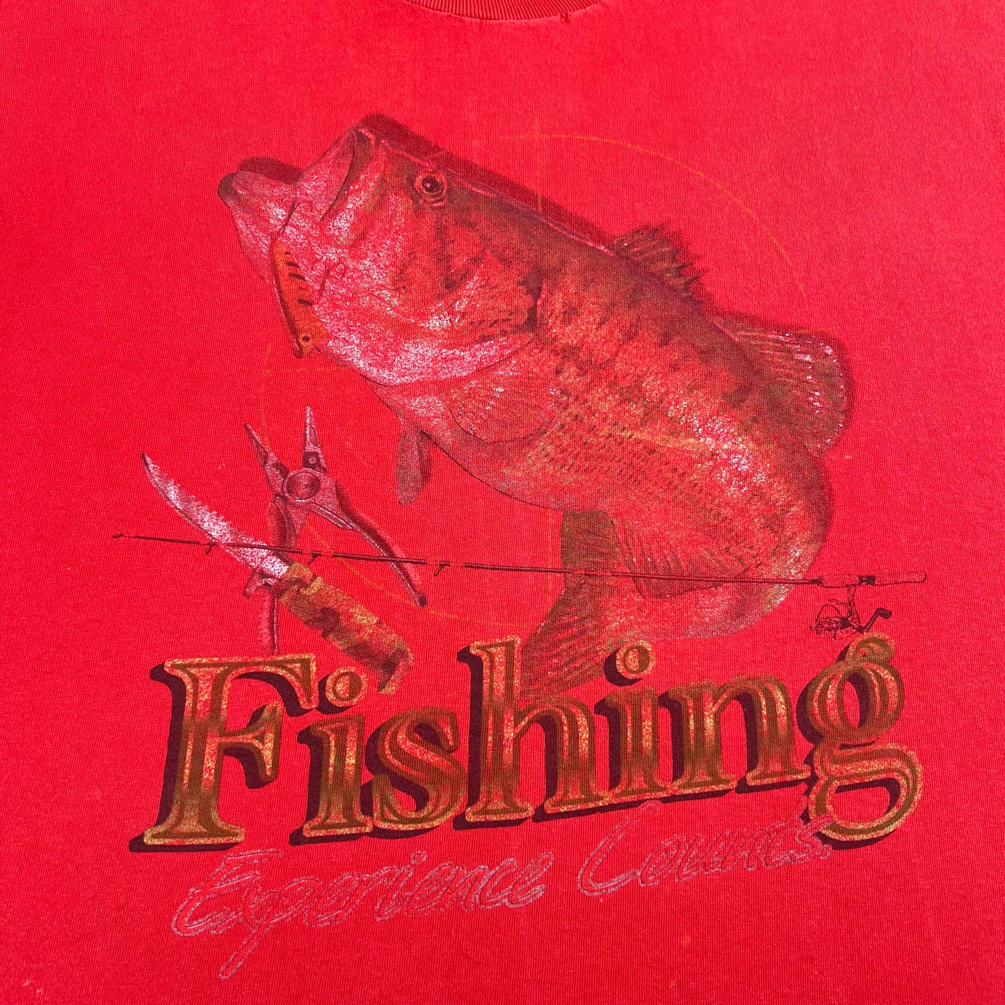 00s Thrashed Cut Off Fishing Tee- XL