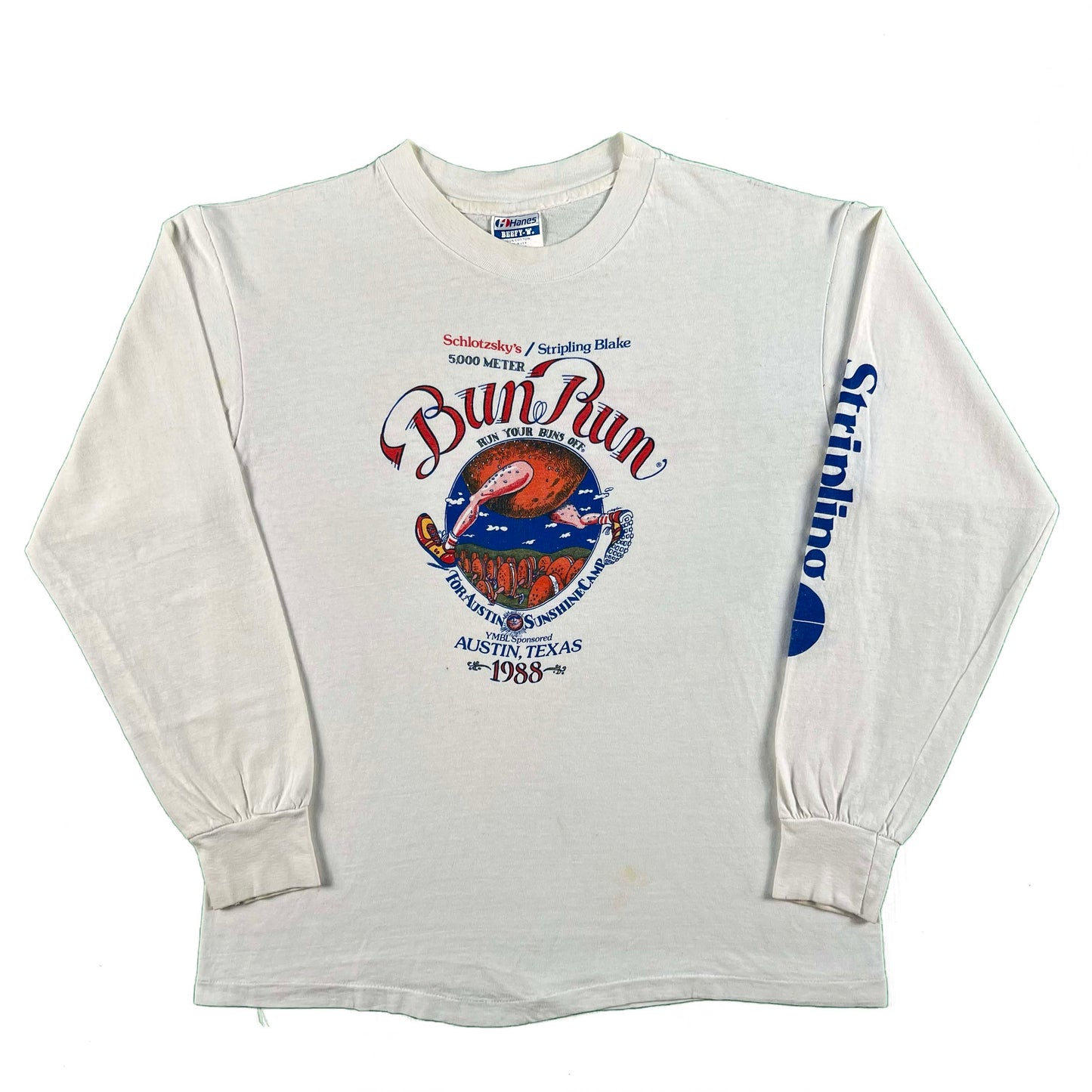 80s Schlotzsky's Bun Run Long Sleeve Tee- M