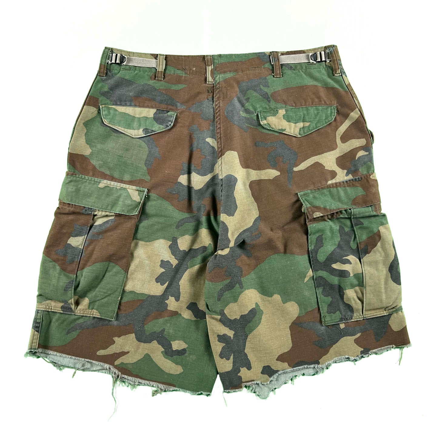 80s M-1951 Camo Cut Off Shorts- 28-36x9.5