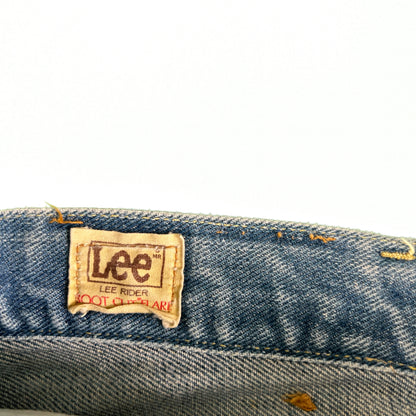 60s Lee Rider Altered Denim Flares- 33x29