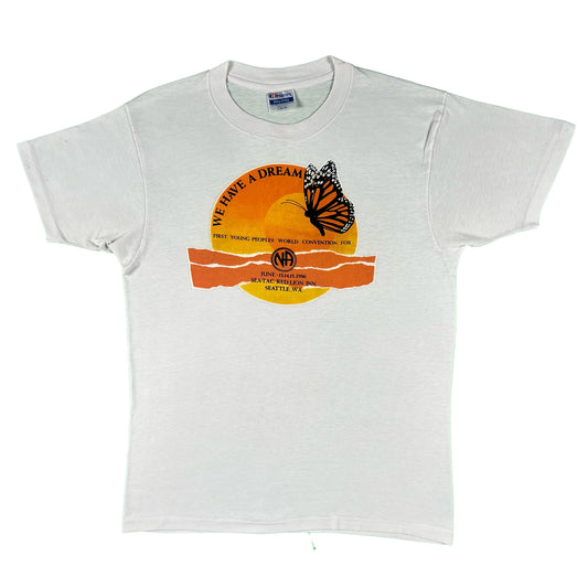 80s 'We Have a Dream' Butterfly Tee- M