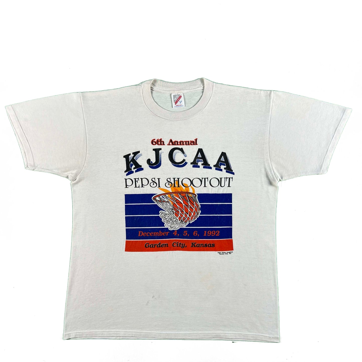 90s Pepsi Shootout Basketball Tee- L