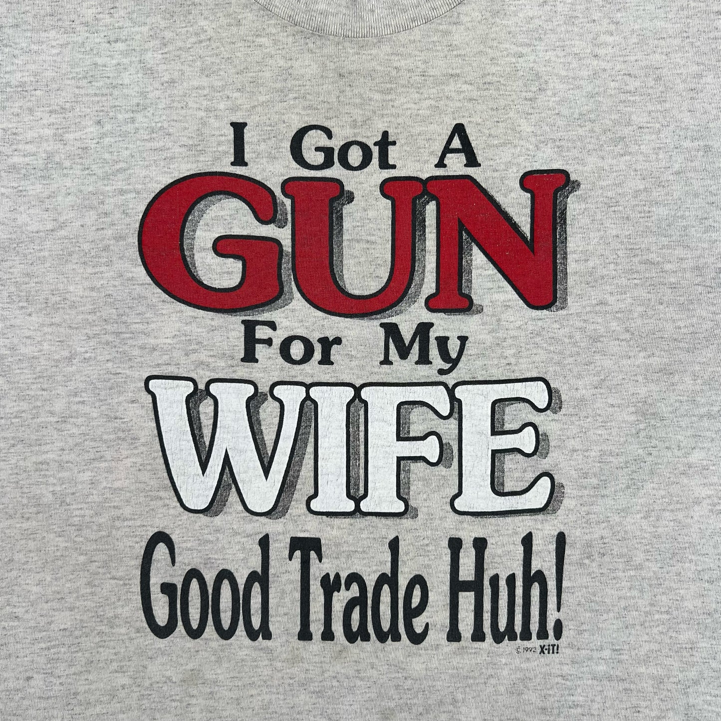 90s Gun for Wife Tee- M