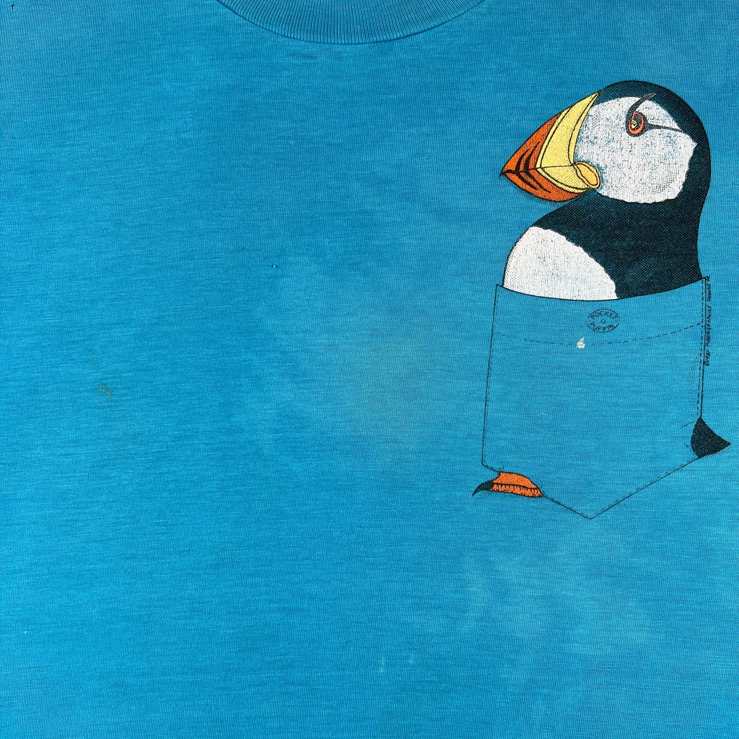 80s Cropped Puffin Pocket Tee- M