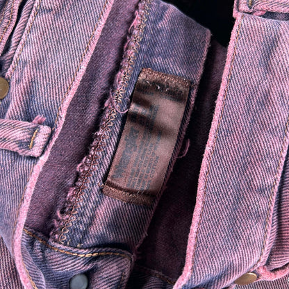 00s Wrangler Dyed Red Painter's Denim- 31x30