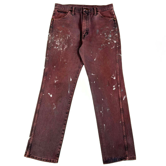00s Wrangler Dyed Red Painter's Denim- 31x30