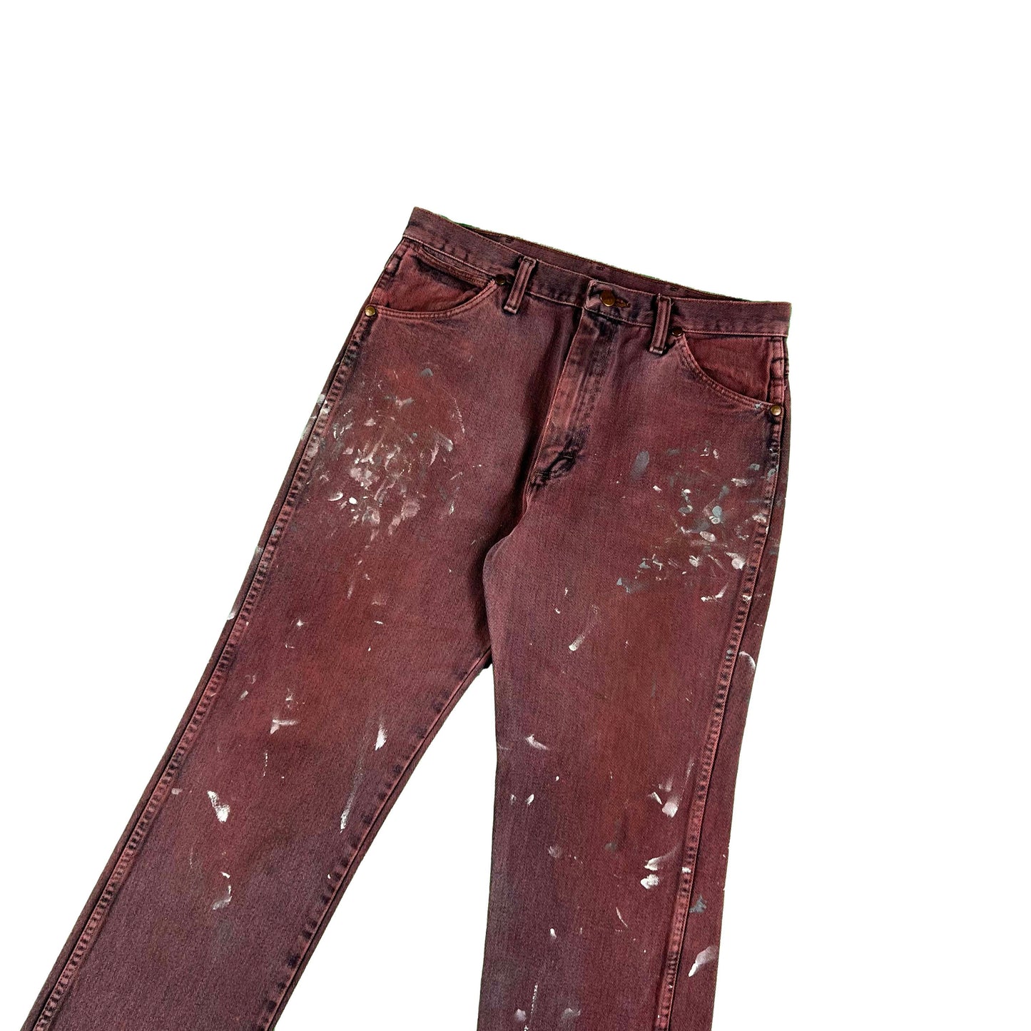 00s Wrangler Dyed Red Painter's Denim- 31x30