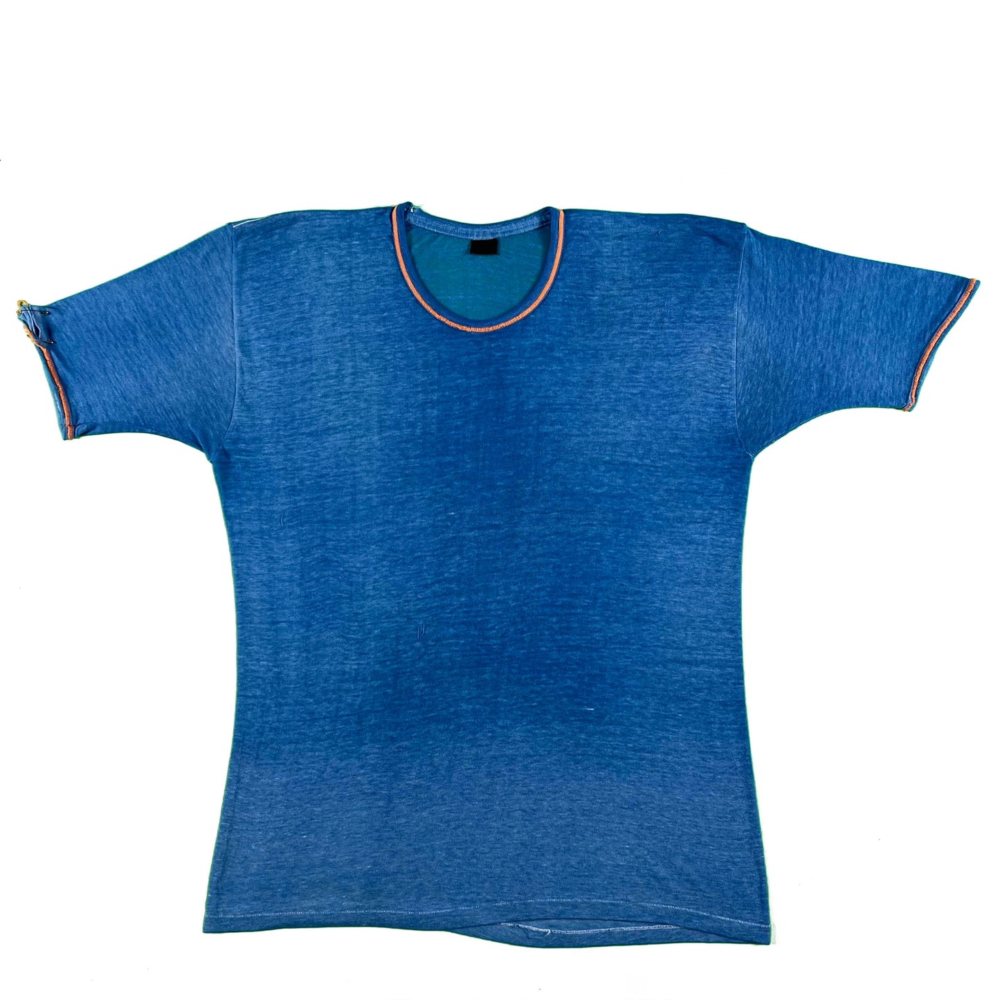 70s Threadbare/Paper Thin Ringer Tee- L