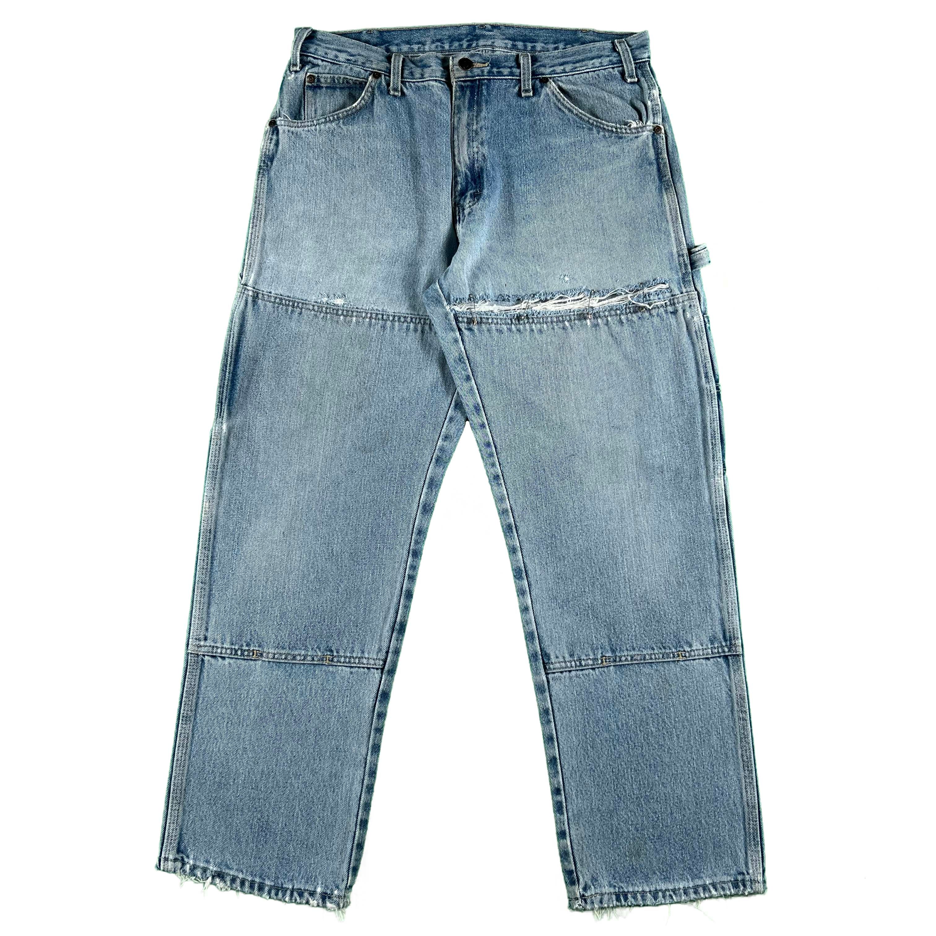 Dickies Safety Pinned Double Knee Carpenter Denim- 34x28.5 – Plum Garments