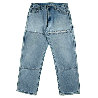 Dickies Safety Pinned Double Knee Carpenter Denim- 34x28.5