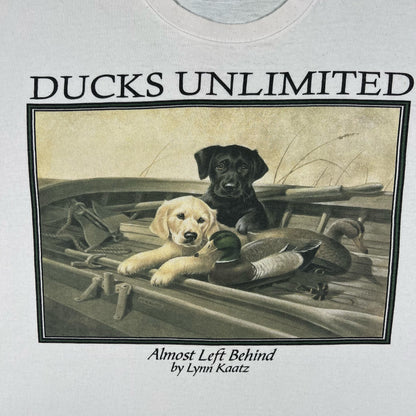 90s Cute Puppy's Ducks Unlimited Tee- XL