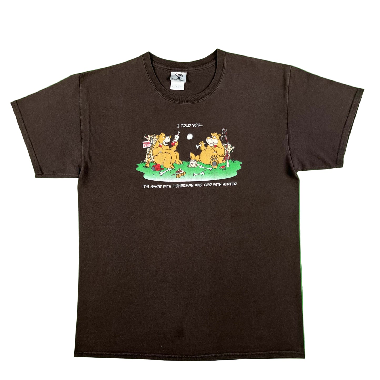 00s Wine Pairing Bears Tee- L