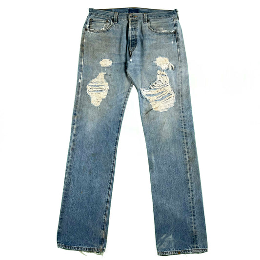 00s Nicely Thrashed Levi's 501 Denim- 34x34