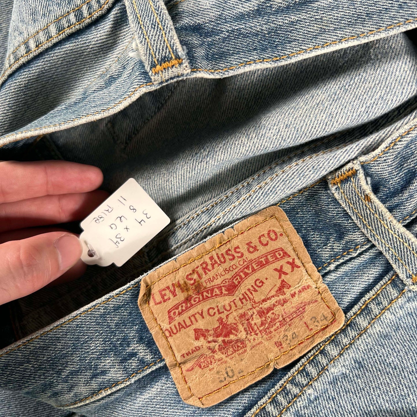 00s Nicely Thrashed Levi's 501 Denim- 34x34