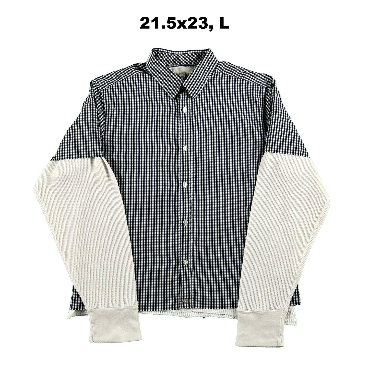 Vintage Gap Cropped Plaid Shirt & Waffle Knit Thermals- SELECT COMBO