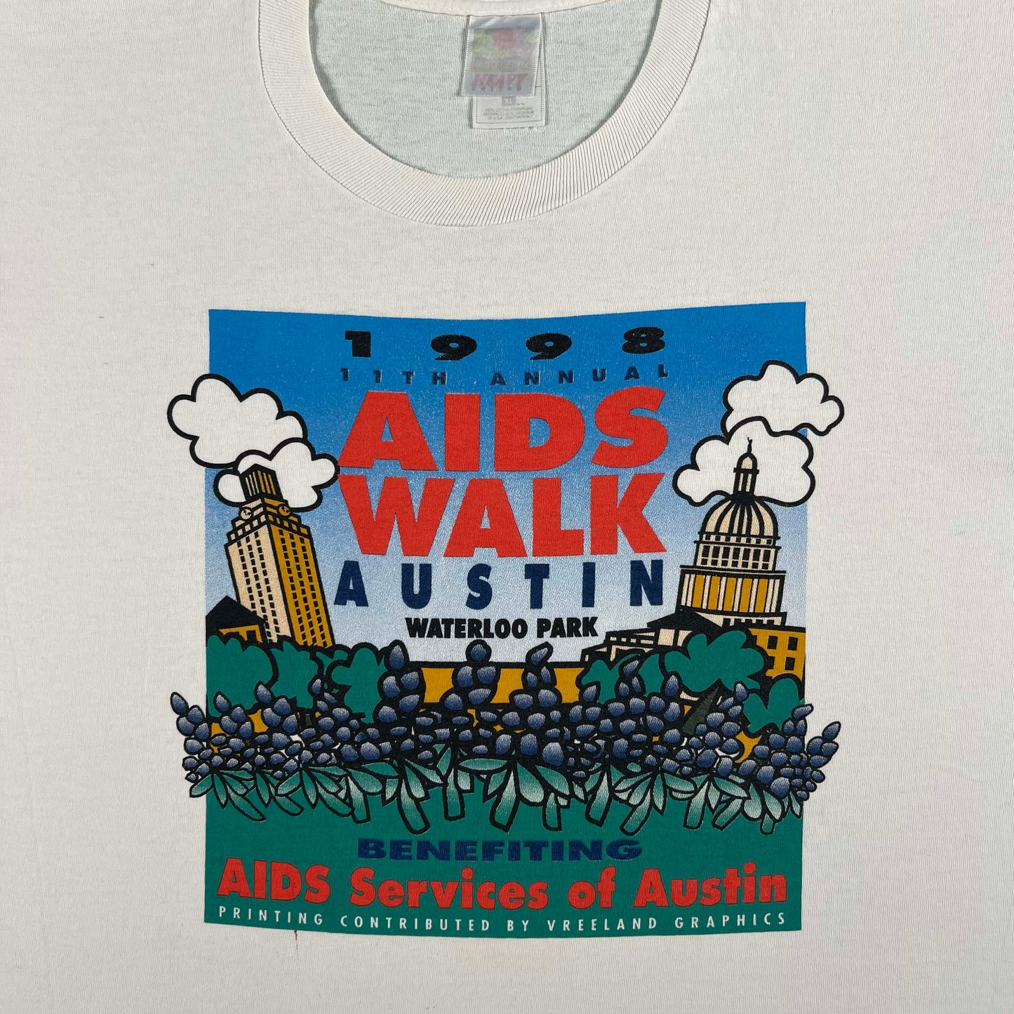 90s Austin Aids Walk Tee- XL