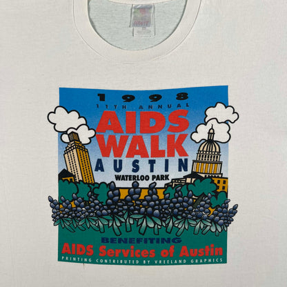 90s Austin Aids Walk Tee- XL