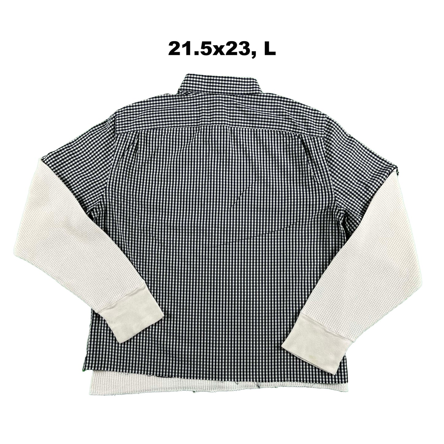 Vintage Gap Cropped Plaid Shirt & Waffle Knit Thermals- SELECT COMBO