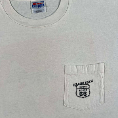 90s Route 66 Pocket Tee- XL
