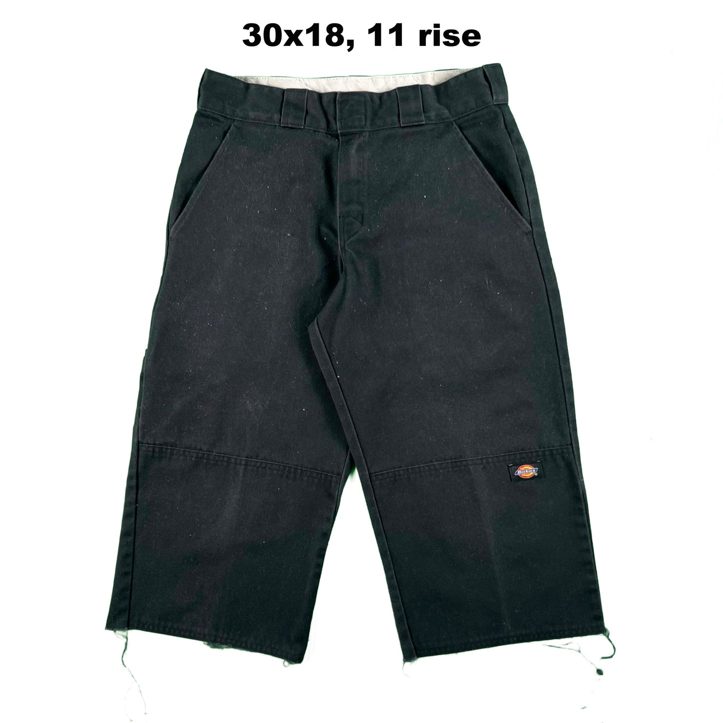 Dickies Black Double Knee Capris- SELECT PAIR