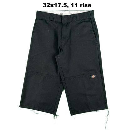 Dickies Black Double Knee Capris- SELECT PAIR