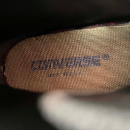80s Wool Plaid Made in USA High Top Converse- M's 4.5, W's 6