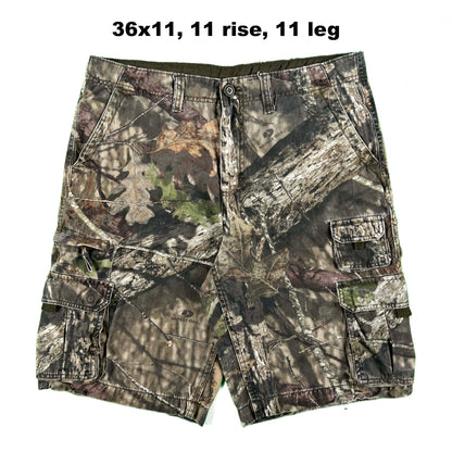 Mossy Oak Camo Cargo Shorts- SELECT PAIR