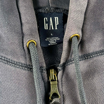 2002 Gap Sun Faded Navy Zip Up Hoodie- L