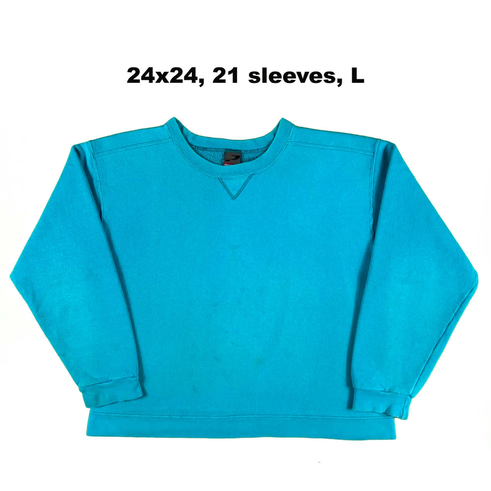 Vintage Blank Blue Sweatshirts- SELECT SWEAT