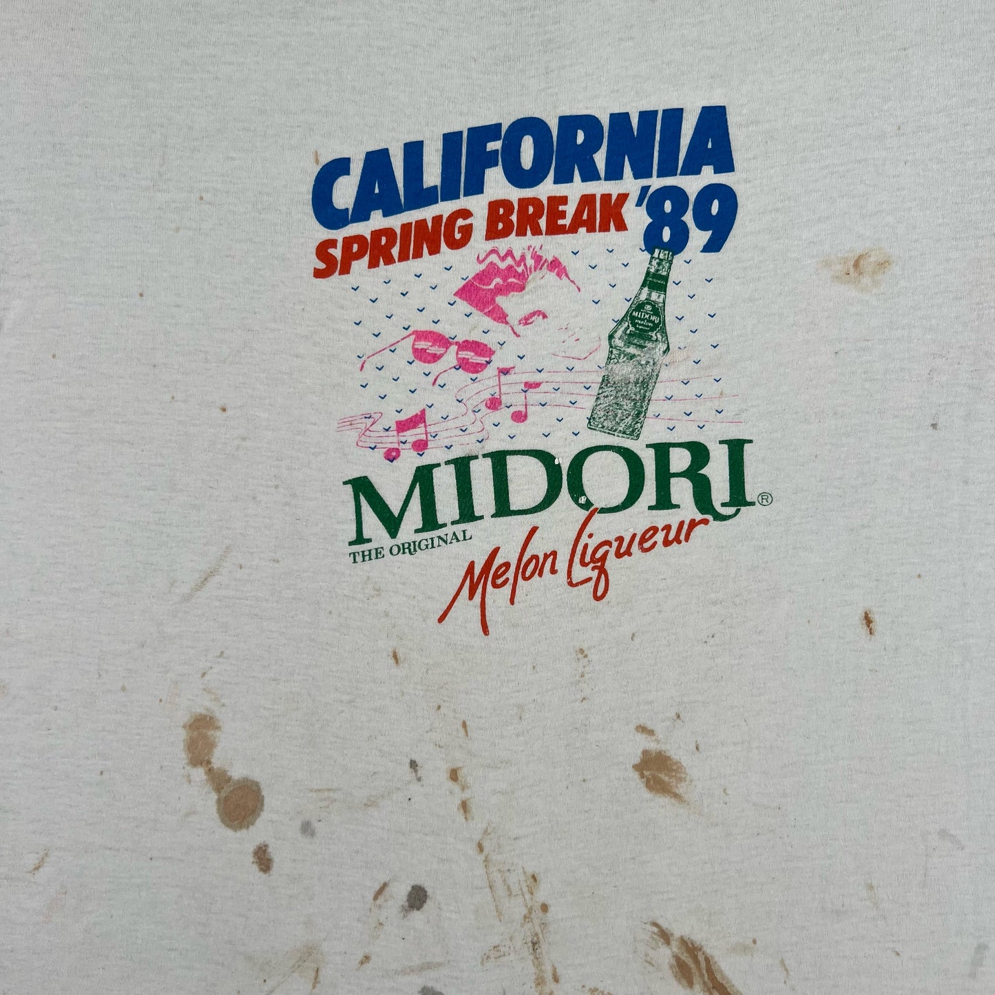 80s Cali Midori Liquor Painters Tee- L