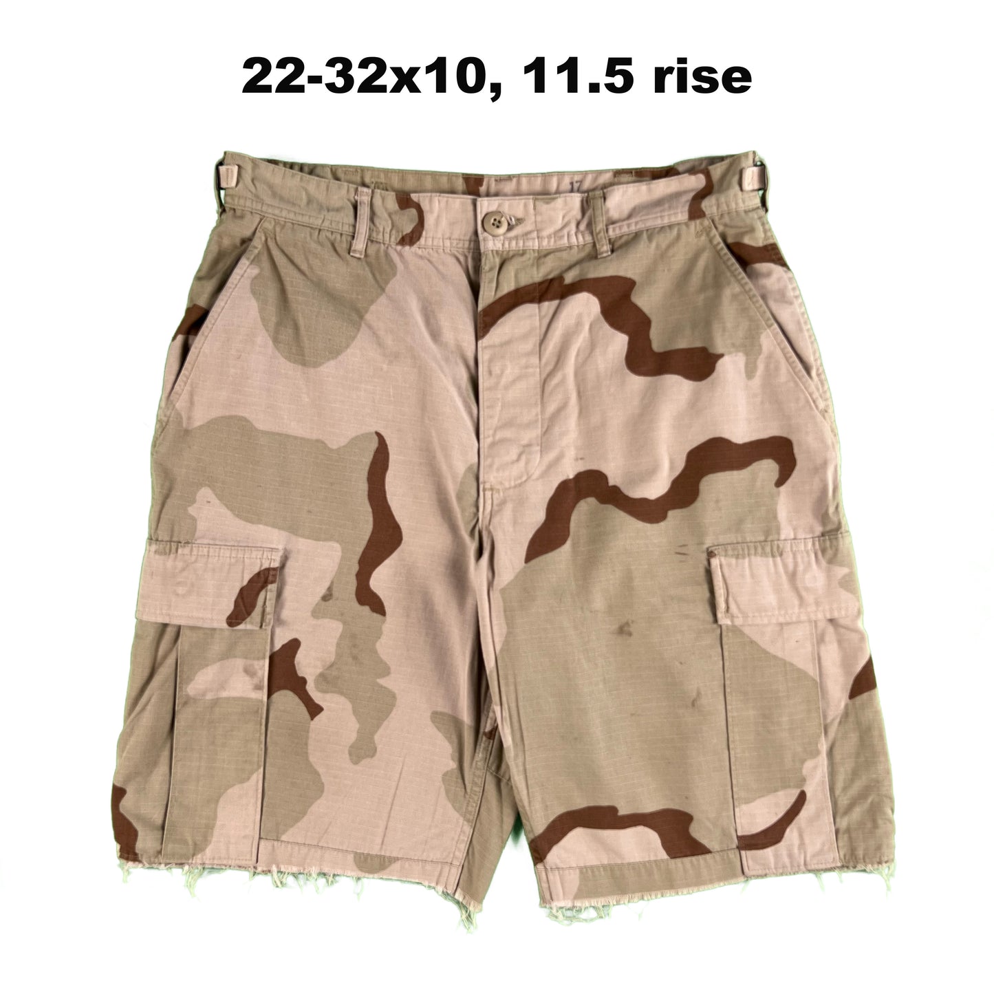 Vintage Chopped Camo Baggy Shorts- SELECT PAIR