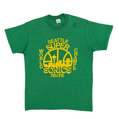 70s Seattle Supersonics NBA Champs Tee- M