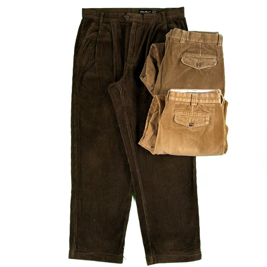 Vintage Baggy Faded Corduroy Pants- SELECT PAIR