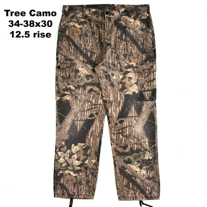 Vintage Baggy Camo Cargo Pants- SELECT PAIR