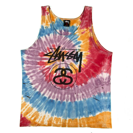 00s Stüssy Tie Dye Tank Top- L
