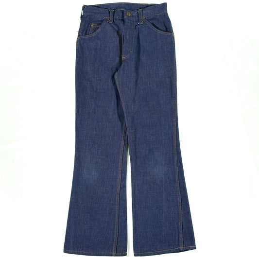 70s Dark Wash Denim Flares- 28x30