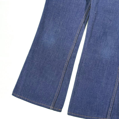 70s Dark Wash Denim Flares- 28x30