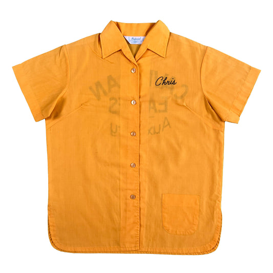 70s Chain Stitch Bowling Shirt- M
