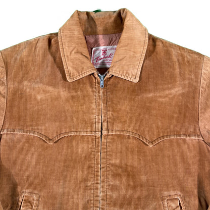 50s Gabardine Lined Corduroy Jacket- M