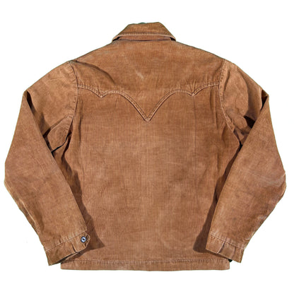 50s Gabardine Lined Corduroy Jacket- M